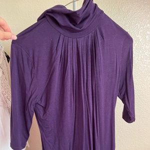 Banana republic Womens Purple Dressy Top - Xs